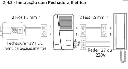 Imagem de Interfone Porteiro Eletrônico Residencial Áudio Class HDL