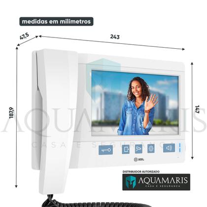 Imagem de Interfone Residencial Com Câmera HDL Advance Com Câmera Auxiliar Visão Noturna 