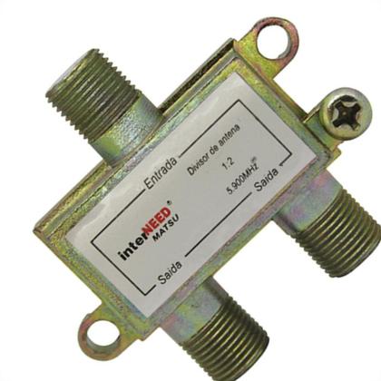 Imagem de Interneed Divisor Cabo Coaxial  2X75 - Kit C/10 Pc