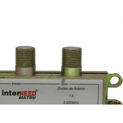 Imagem de Interneed Divisor Cabo Coaxial  4X75 - Kit C/10 Pc