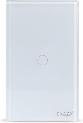 Imagem de Interruptor 1 Botão Wifi Inteligente Touch Alexa branco Ekaza
