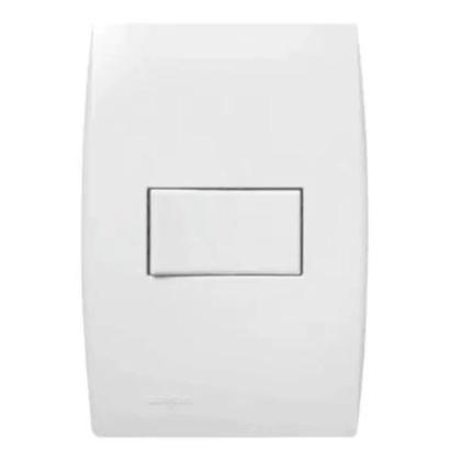 Imagem de Interruptor 1 Seção 4 X 2 Horizontal 10 Amperes 250V Branco Linha Ilus 5TA99040 - SOPRANO