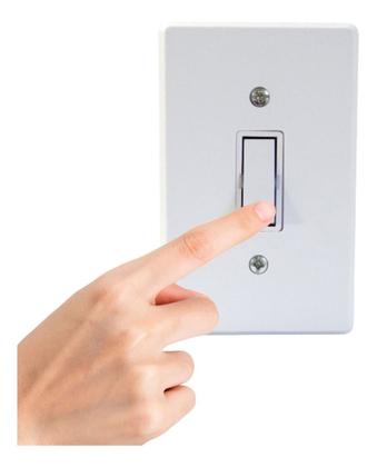 Imagem de Interruptor 1 Tecla C/ Placa Apagador Simples Br