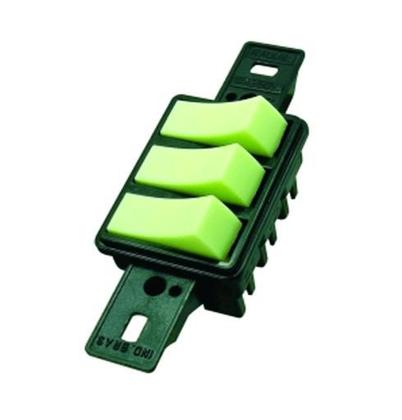 Imagem de Interruptor 1 Tecla Simples 2 Paralelas Prata Radial 1801009