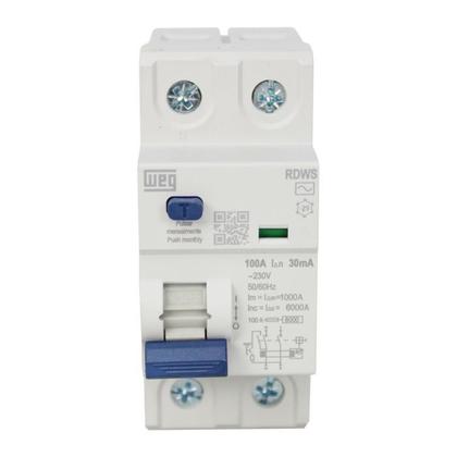 Imagem de Interruptor 100A 30mA DR Diferencial Residual Weg Bipolar