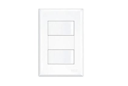 Imagem de Interruptor 2 Simples Distanciados 16A Com Placa Evidence - FAME