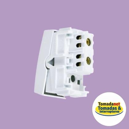 Imagem de Interruptor 2 Teclas C/ Placa 4x2 Fame Elegance - Kit 3 Un.