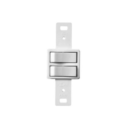 Imagem de Interruptor 2 Teclas Embutir C/Placa Branca - Pezzi