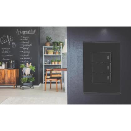 Imagem de Interruptor 3t simples liz grafite tramontina