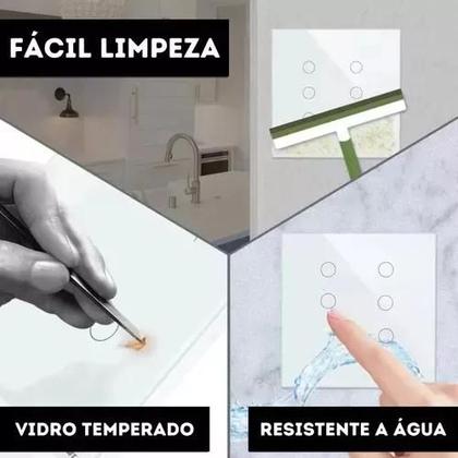 Imagem de Interruptor 4 Botões  Wifi 4x4 Instalação Com Ou Sem Neutro