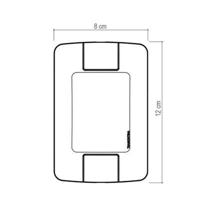 Imagem de Interruptor Aria Tramontina 2 Teclas Simples 6A com Placa Branca
