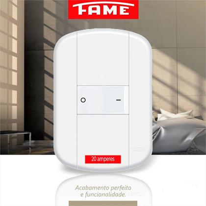 Imagem de Interruptor Bipolar 20a/250v Linha Blanc Mais Kit C/6 Und