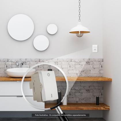 Imagem de Interruptor Bipolar Simples Branco Sleek MarGirius
