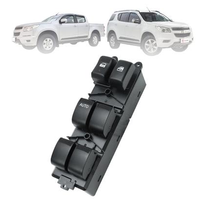 Imagem de Interruptor Botão Comando Vidro Elétrico Chevrolet S10 Motorista 2012 a 2015 Lado Esquerdo Reposição