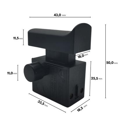 Imagem de Interruptor Botão On Off Chave Liga Desliga para Serra Circular WAP ESC1500 FW008236