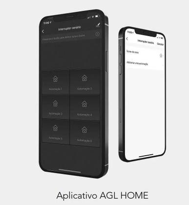 Imagem de Interruptor Cenário Inteligente Agl Touch Wifi Bivolt Branco