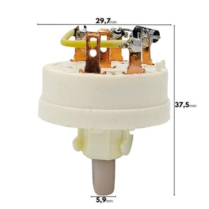 Imagem de Interruptor Chave Rotativa Pulsar Compatível com Liquidificador Mondial LPA-01 3529-01