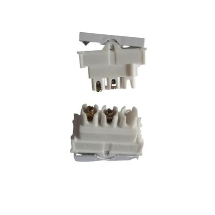 Imagem de Interruptor Com 2 Teclas Simples Com Placa 4x2 Branco 