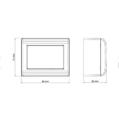 Imagem de Interruptor com 3 Teclas Sist X LIZFLEX - Tramontina