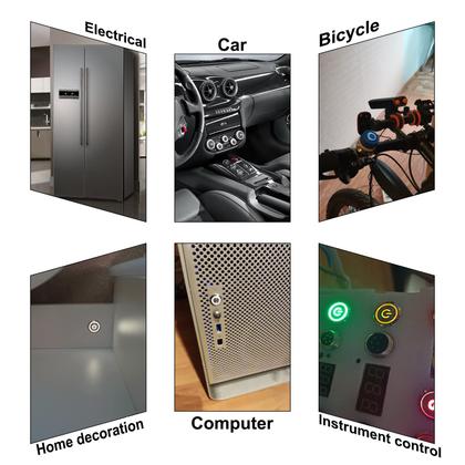 Imagem de Interruptor com botão de pressão DMWD 16mm 12V-24V 1NO 1NC à prova d'água