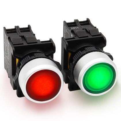 Imagem de Interruptor com botão de pressão mxuteuk 1NO 1NC 10A 600V à prova d'água IP65