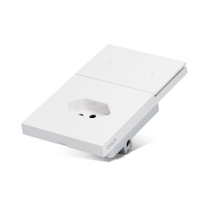 Imagem de Interruptor Com Tomada 10a Mercúrio Lite 2 Botões Zigbee 3.0 Ekaza