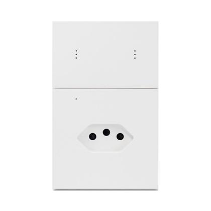 Imagem de Interruptor Com Tomada 10a Mercúrio Lite 2 Botões Zigbee 3.0 Ekaza
