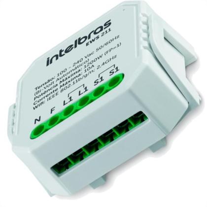 Imagem de Interruptor Controlador De Cargas Inteligente Intelbras Wifi 1/1 Ews 211