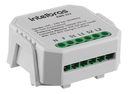 Imagem de Interruptor Controlador De Cargas Wifi 2/2 Ews 222 Intelbras Linha Izy