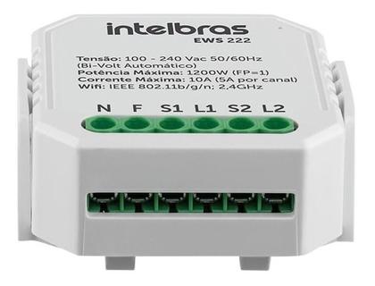 Imagem de Interruptor Controlador De Cargas Wifi 2/2 Ews 222 Intelbras Linha Izy