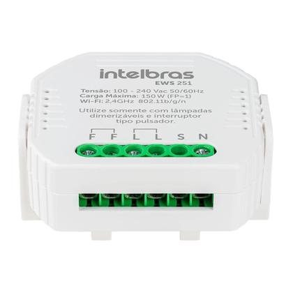 Imagem de Interruptor controlador dimmer smart wi-fi ews 251 intelbras