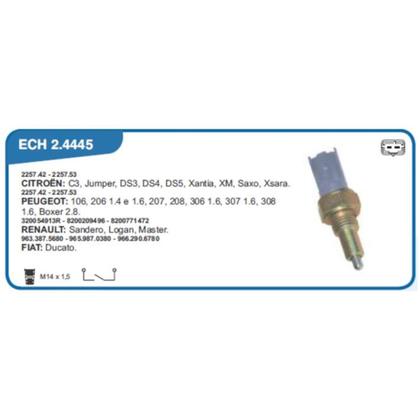 Imagem de Interruptor da luz da ré Renault Sandero 2007 a 2024 ECHLIN