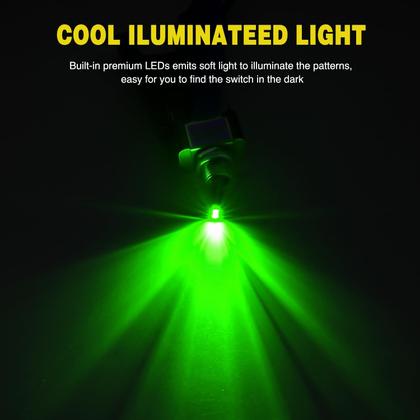 Imagem de Interruptor de alternância Nilight 5PCS ON Off 12V 30A com luz LED verde