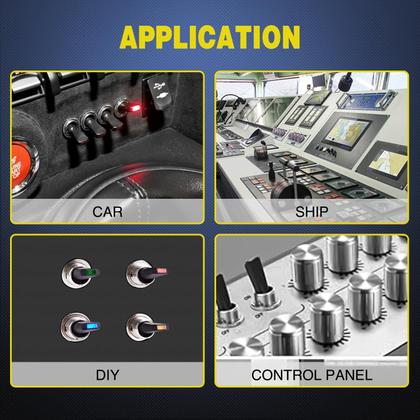 Imagem de Interruptor de alternância Nilight 5PCS ON Off 12V 30A com luz LED verde