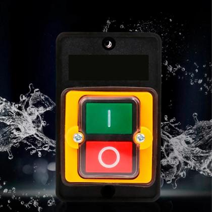 Imagem de Interruptor De Botão À Prova d'Água 10A 250V 380V Para Máquina De Corte, Furadeira De Bancada, Motor
