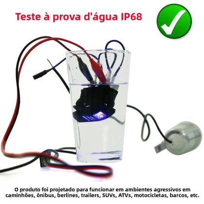 Imagem de Interruptor De Botão Tipo Rocker À Prova d'Água 12V 24V Com 5 Pinos, Interruptor De Luz LED Para