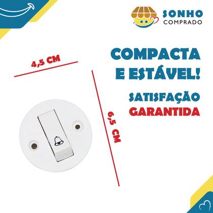 Imagem de Interruptor de campainha sobrepor branca 10A 250V 047643 InterNEED