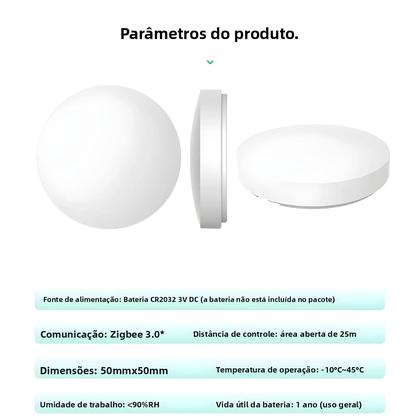 Imagem de Interruptor De Cena Inteligente Tuya ZigBee Com Bateria, Automação Smart Life, Ligação Inteligente