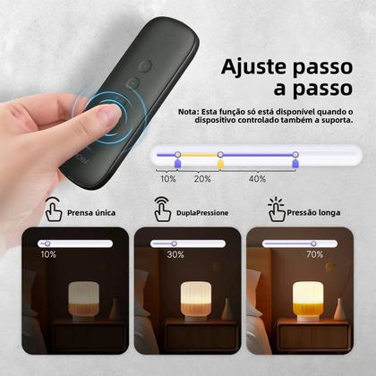 Imagem de Interruptor De Cena Inteligente Tuya ZigBee Portátil E Leve Com Controle Remoto Sem Fio De 4 Botões,