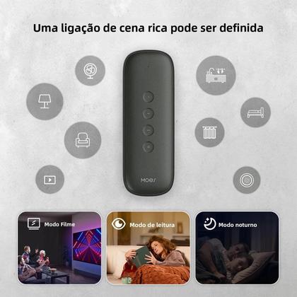 Imagem de Interruptor De Cena Inteligente Tuya ZigBee Portátil E Leve Com Controle Remoto Sem Fio De 4 Botões,