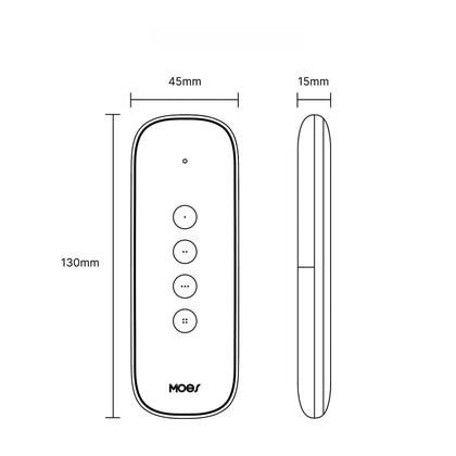 Imagem de Interruptor De Cena Inteligente Tuya ZigBee Portátil E Leve Com Controle Remoto Sem Fio De 4 Botões,