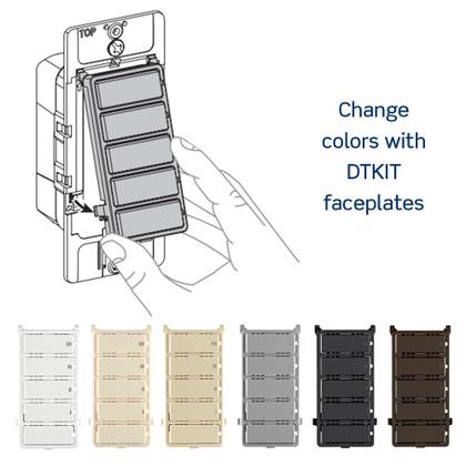 Imagem de Interruptor de contagem regressiva Leviton DT260-1LW para luzes de banheiro