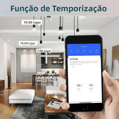 Imagem de Interruptor De Controle Por Voz Smart WiFi RF 433MHz Tuya Alexa Google Alice Painel De Parede Sem