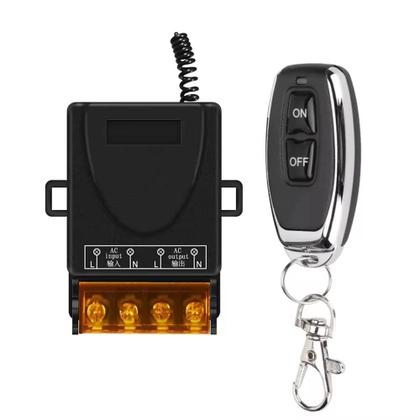 Imagem de Interruptor De Controle Remoto Sem Fio 433Mhz Com Relé 30A Para Motor De Bomba De Água AC 75V-220V E