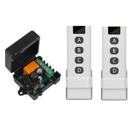 Imagem de Interruptor De Controle Remoto Sem Fio 433Mhz Módulo Receptor De Relé 1CH DC 12V 24V 36V Com Botão