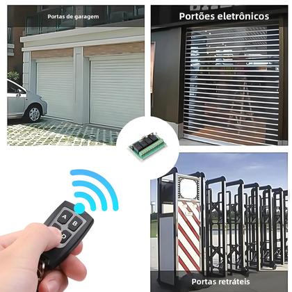 Imagem de Interruptor De Controle Remoto Sem Fio 433MHz Módulo Receptor De Relé 4CH Com Transmissor RF De 4