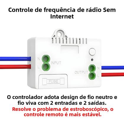 Imagem de Interruptor De Controle Remoto Sem Fio À Prova d'Água RF 433mhz 1/2/3 Gang Autônomo Sem Bateria Para