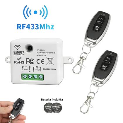 Imagem de Interruptor De Controle Remoto Sem Fio RF 433MHz Para Casa Inteligente, Mini Relé De 10A,