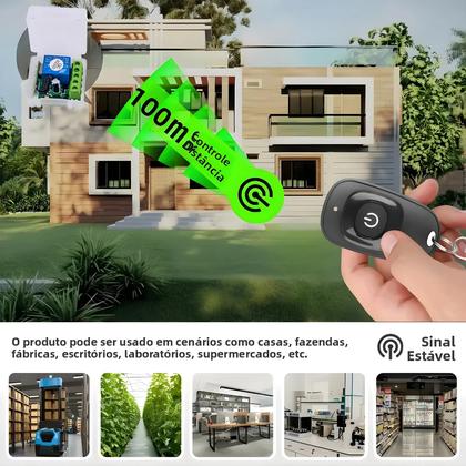 Imagem de Interruptor De Controle Remoto Sem Fio Universal 433Mhz Módulo Receptor De Relé 1CH DC 12V KEBIDU RF