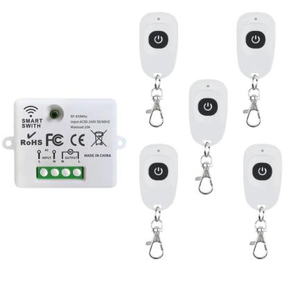 Imagem de Interruptor De Controle Remoto Sem Fio Universal 433MHz, Receptor RF Para Luz, Ventilador, Motor,